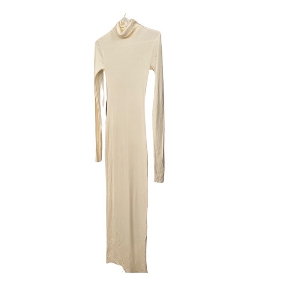 ETERNE LONG SLEEVE TURTLENECK DRESS MAXI CREAM - Picture 5 of 8